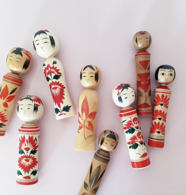 Ensemble de Poupées Kokeshi 