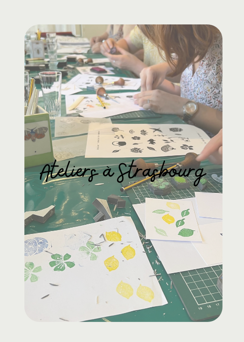 Atelier DIY gravure tampons à Strasbourg