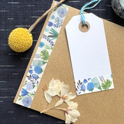 Masking tape « Fleurs bleues »