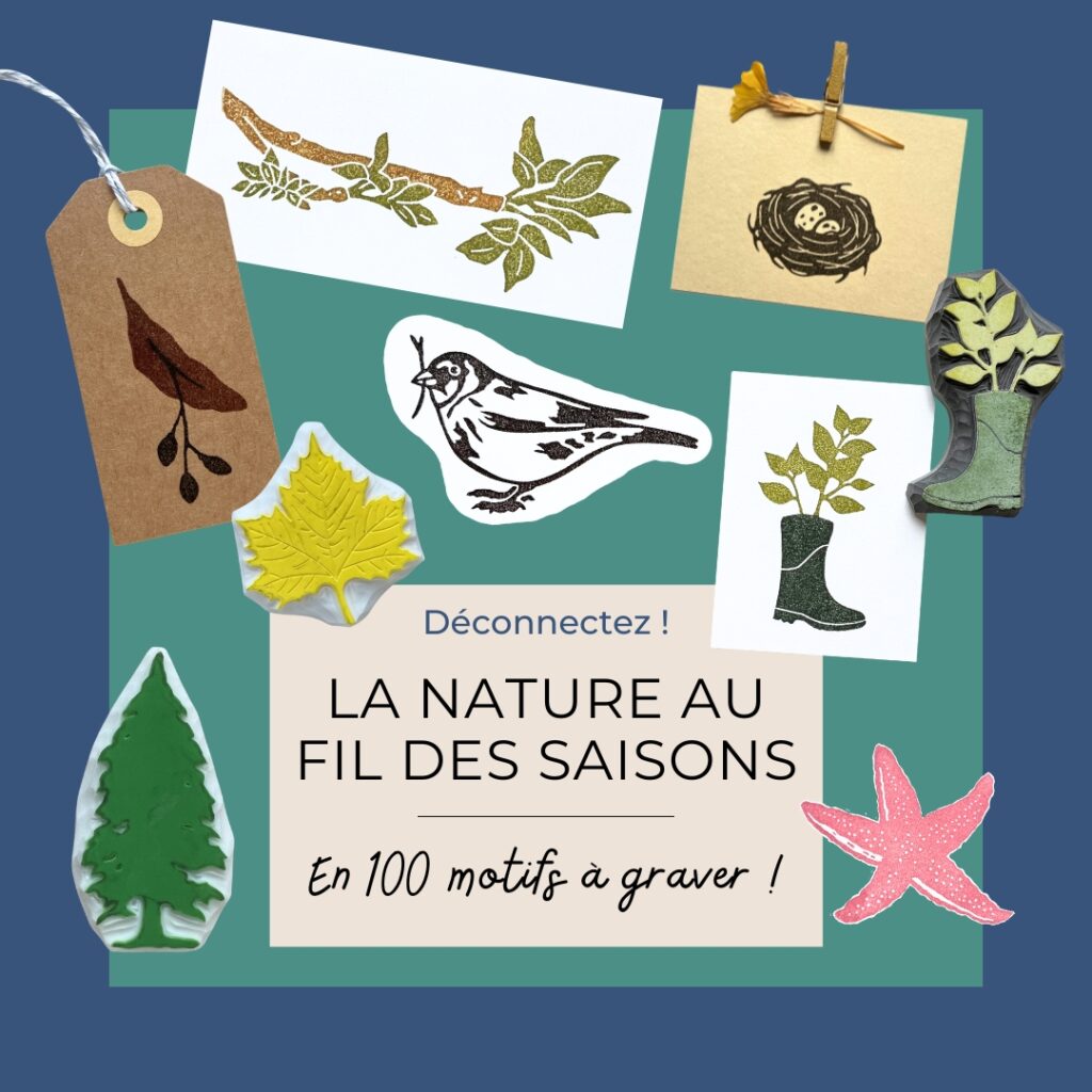 Motifs pour graver des tampons sur le thème La nature au fil des saisons