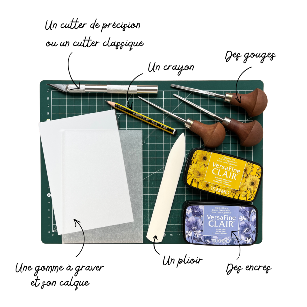 Matériel pour graver des tampons