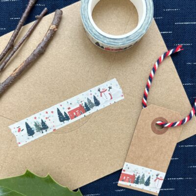 Masking tape « Il a neigé »