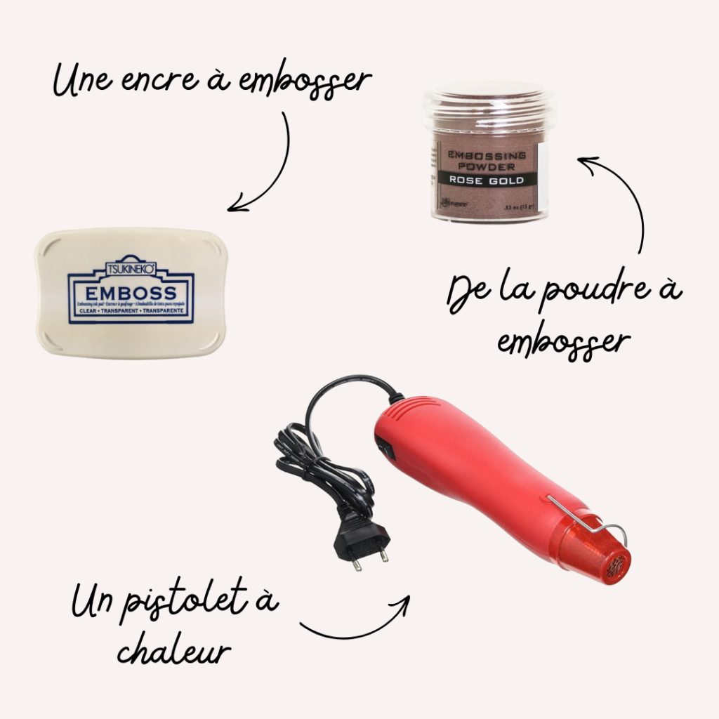 Tampons Matériel pour embosser à chaud