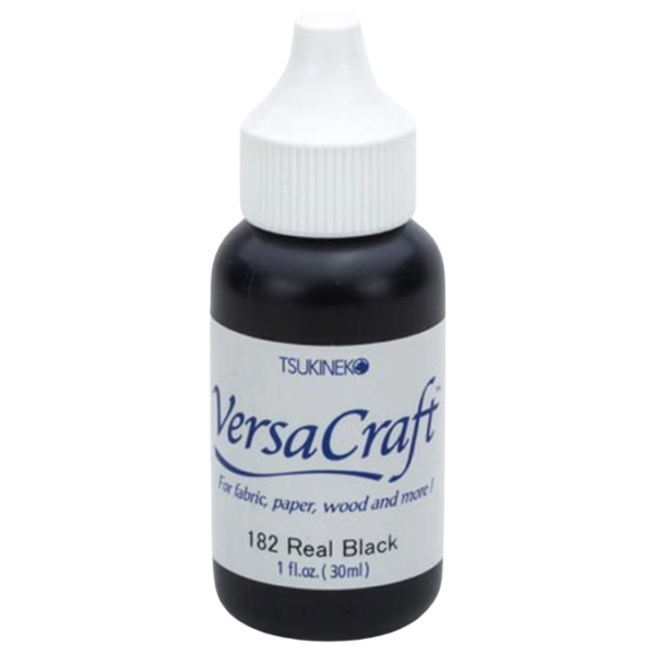 Bouteille d'encre recharge VersaCraft noir real black