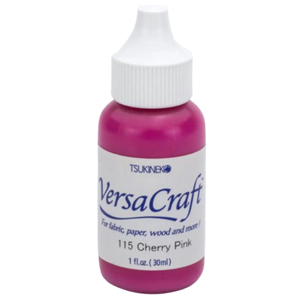 Recharge d'encre VersaCraft rose Cherry Pink, marque Tsukineko