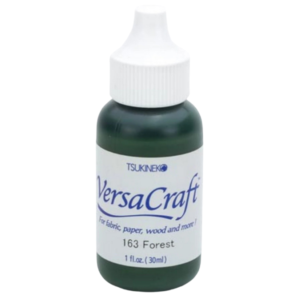 Recharge d'encre VersaCraft vert Forest en bouteille marque japonaise Tsukineko