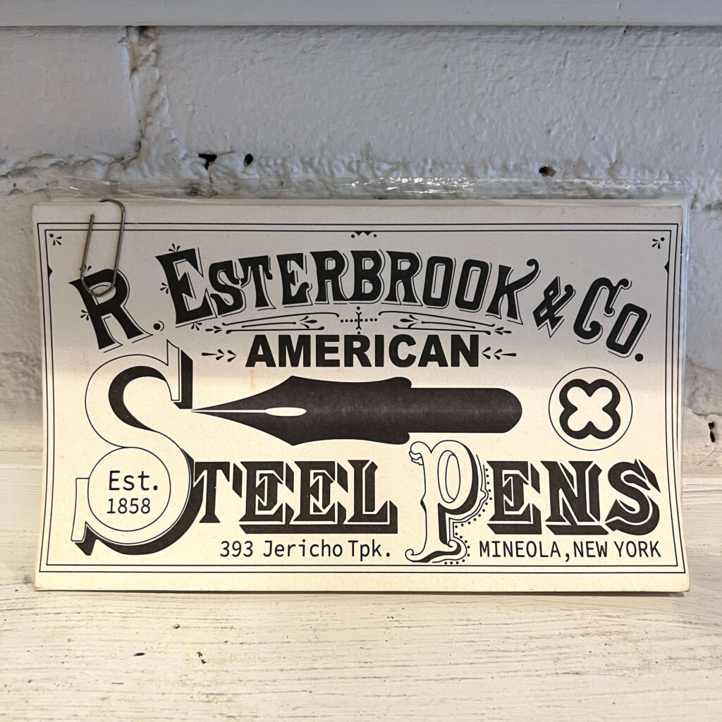 Affiche rétro papeterie à New York