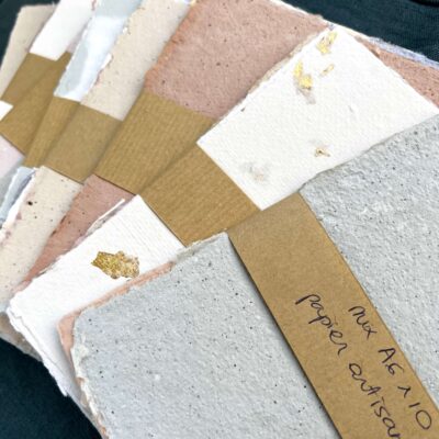 Papier artisanal coloré format A6 x10