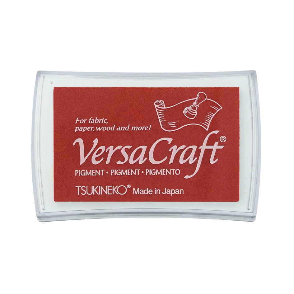 Encreur VersaCraft rouge cherry red pour tampons, grand format