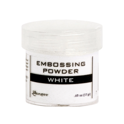 Poudre à embosser blanche white marque Ranger