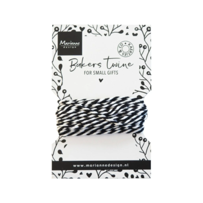 Ficelle Baker Twine noir et blanc