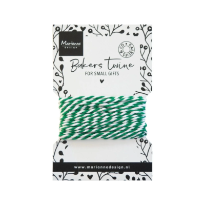 Ficelle Baker Twine vert et blanc