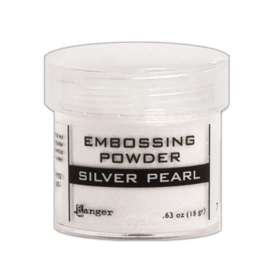 Poudre à embosser blanc argenté « Silver pearl »